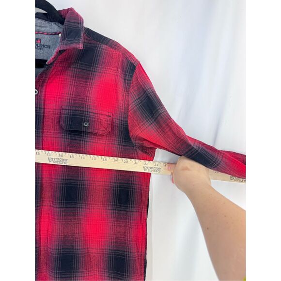 Woolrich Men’s Collared Long Sleeve Cotton Plaid Button Up Shirt Large - Picture 8 of 11